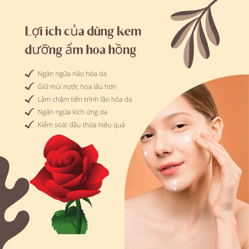 Kem dưỡng da hoa hồng Hotuf, chống nẻ dưỡng ẩm làm mềm da 20g, H2C