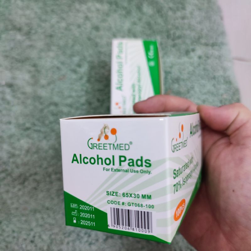 (Q1-HCM) Gạc tẩm cồn tiệt trùng ( Alcohol Pads ) | Bông Tẩm Cồn