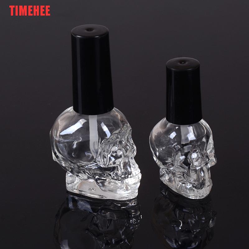 (Hàng Mới Về) Set 10 / 15ml Lọ Thủy Tinh Rỗng Đựng Sơn Móng Tay Kèm Đầu Cọ Tiện Dụng