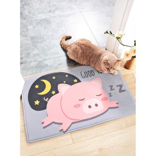 Thảm nhung bông HEO HỒNG TM514