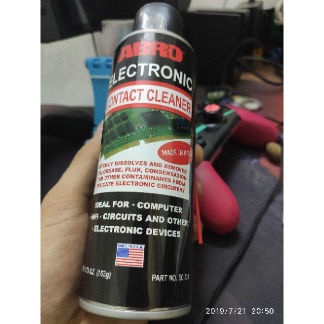 CHAI XỊT VỆ SINH LÀM SẠCH BO MẠCH ĐIỆN TỬ ABRO USA ELECTRONIC CONTACT CLEANER 163G