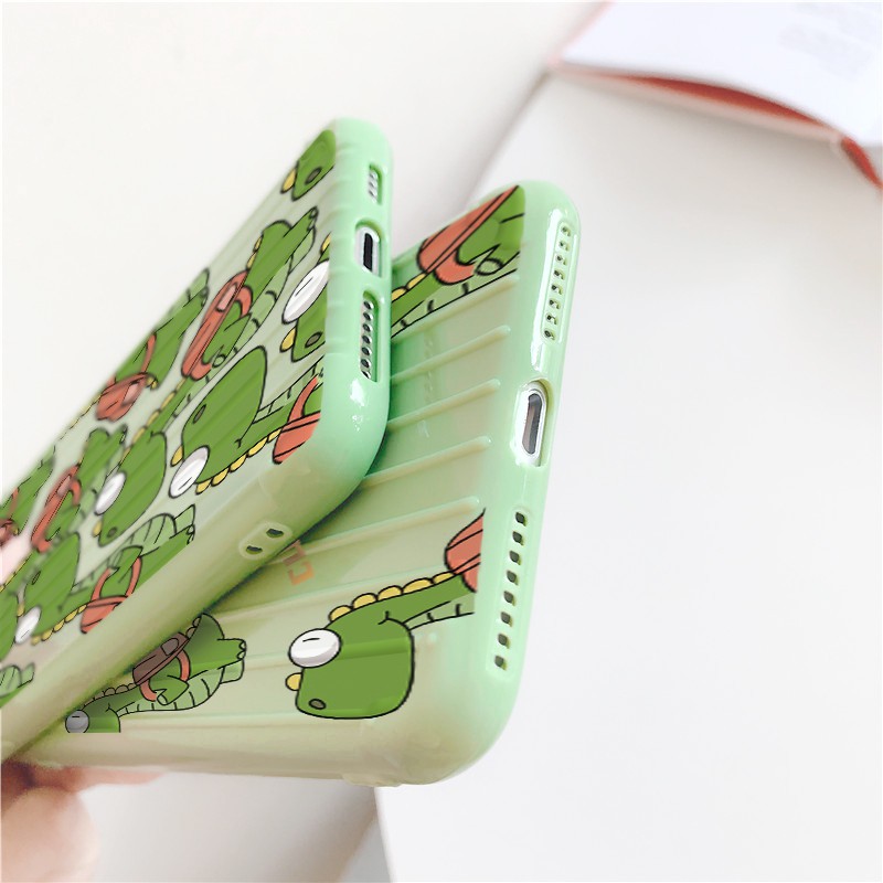 Ốp lưng iphone Dino cổ dài sọc 3D chống va đập 5/5s/6/6plus/6s/6splus/7/7plus/8/8plus/x/xs/11/12/pro/max/plus/promax | BigBuy360 - bigbuy360.vn
