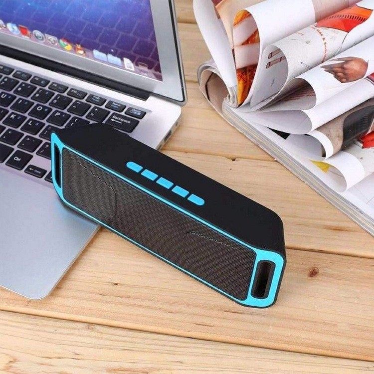 Loa di động bluetooth SC208 Khoảng cách kết nối 10m Công Nghệ Hiện Đại Nghe FM Micro Rắc Aux