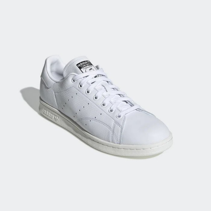 【Bắn thật】Adidas ORIGINALS STAN SMITH All White Litchi Skin Cave Retro Giải trí Đàn ông và Phụ F34071