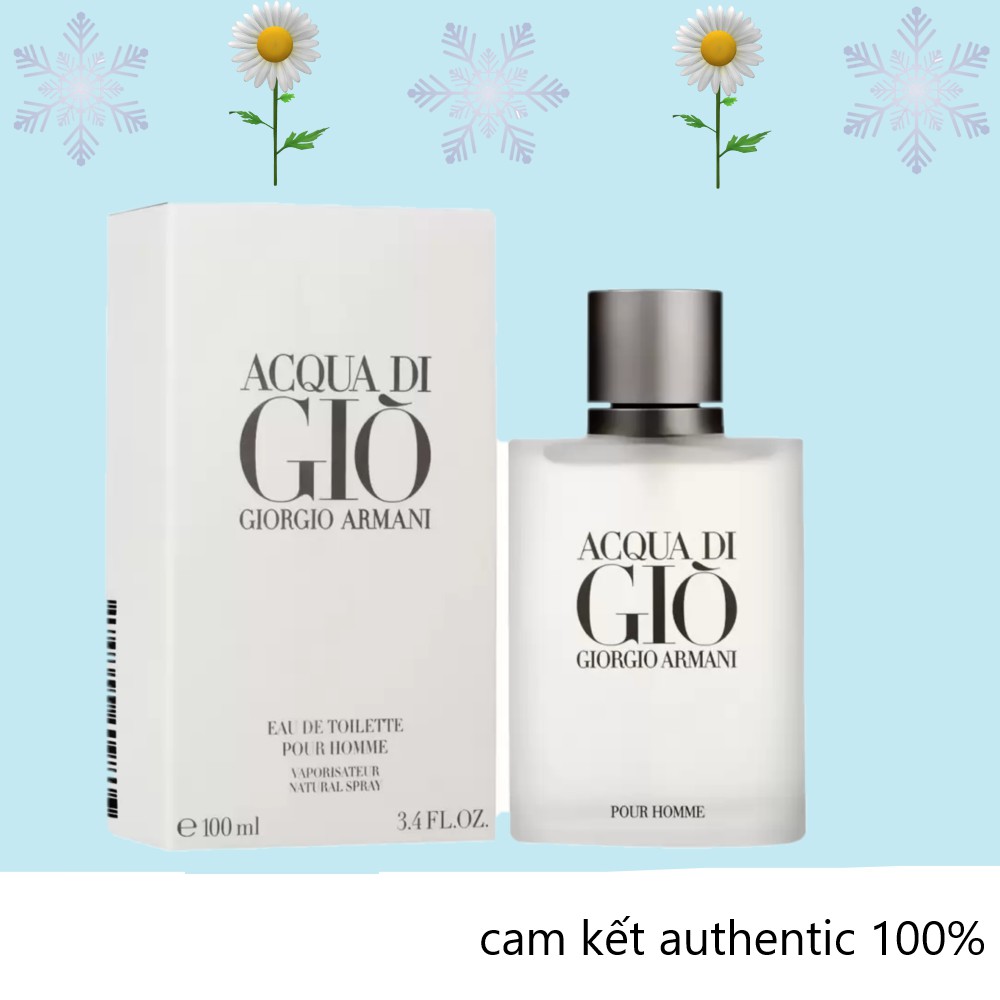 [ Authentic ] Nước Hoa Giorgio Armani Acqua Di Giò EDT 100ml  - Giò Trắng