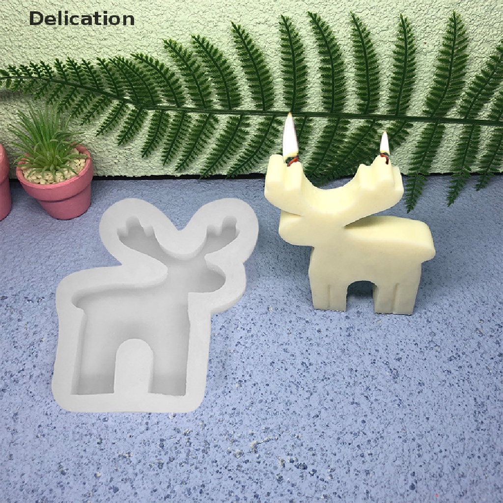Khuôn Silicone Tạo Hình Hươu 3D Trang Trí Giáng Sinh