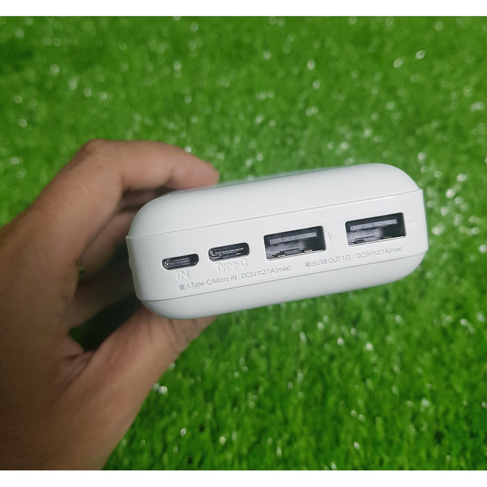 Pin Dự Phòng 20000mah Remax RPP-166 Lango Series Fast Charing 2.1A tích hợp 2 cổng USB (Đen,trắng)