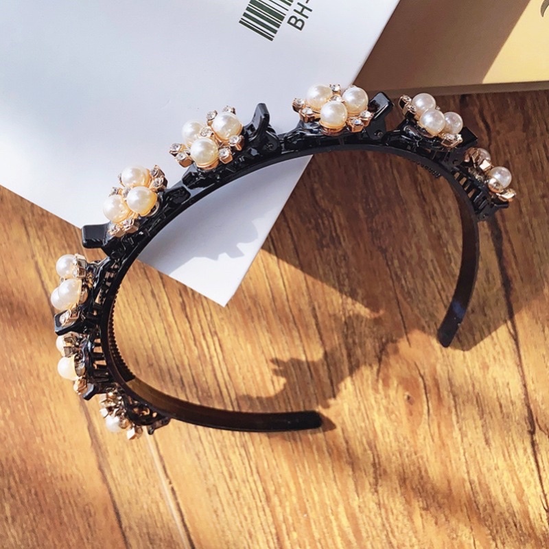 [Mã 151FASHIONSALE1 giảm 10K đơn 50K]Cài tóc tạo kiểu đính ngọc hình hoa xinh xắn