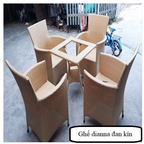 Ghế dianna đan kín (HQ009)