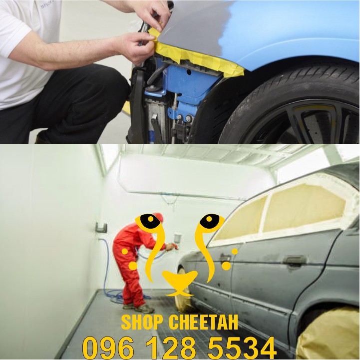 [01 cây] Băng dính giấy sơn ô tô 4AU168 – Băng dính giấy Automotive – Không để lại keo – Chịu nhiệt - Dùng cho Gara sơn