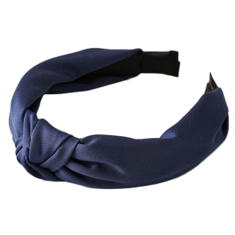 Băng Đô Vải Satin Thắt Nút Màu Trơn Dành Cho Nữ