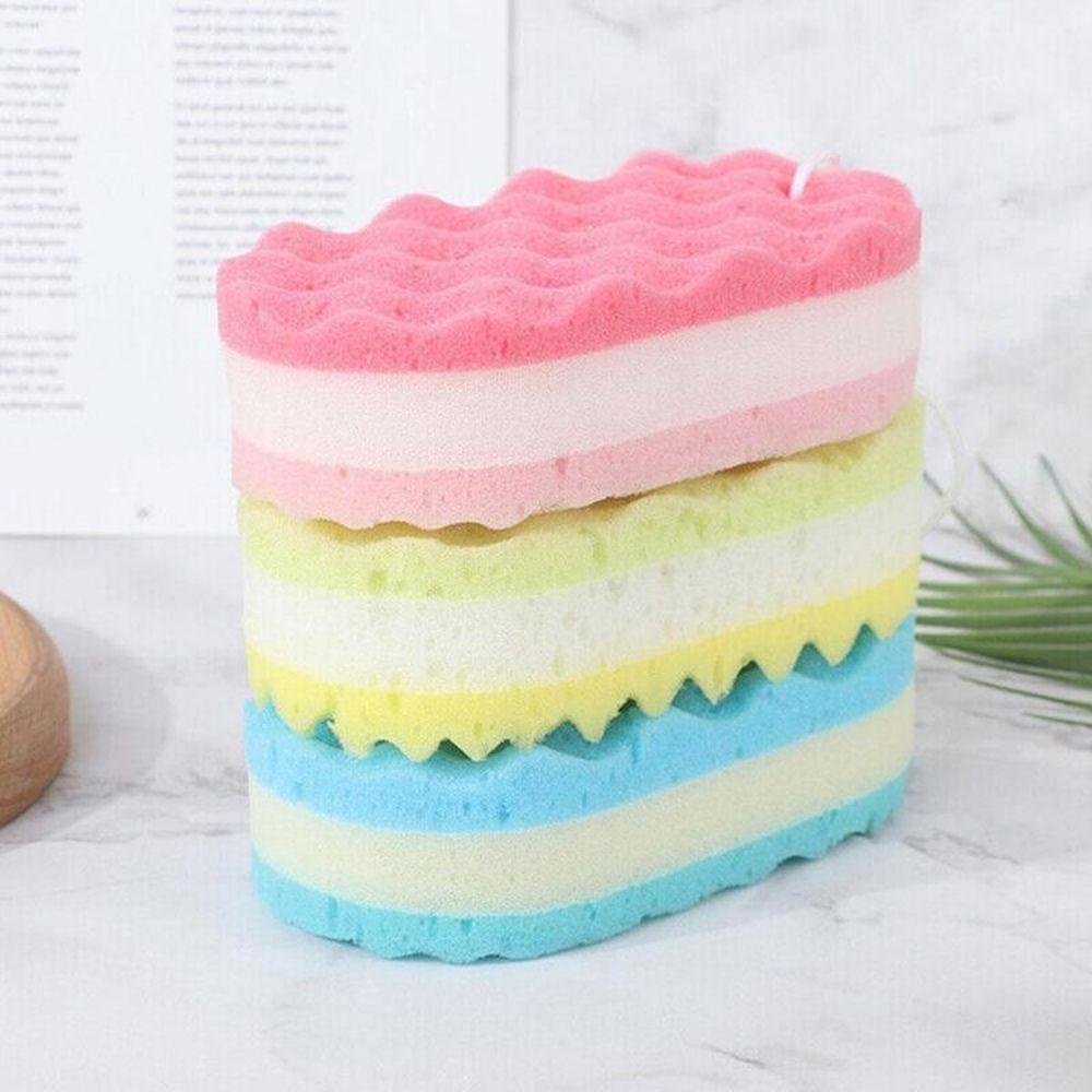 Bàn Chải Tắm Ba Lớp Mềm Mại Dùng Mát Xa Tẩy Tế Bào Chết Cơ Thể