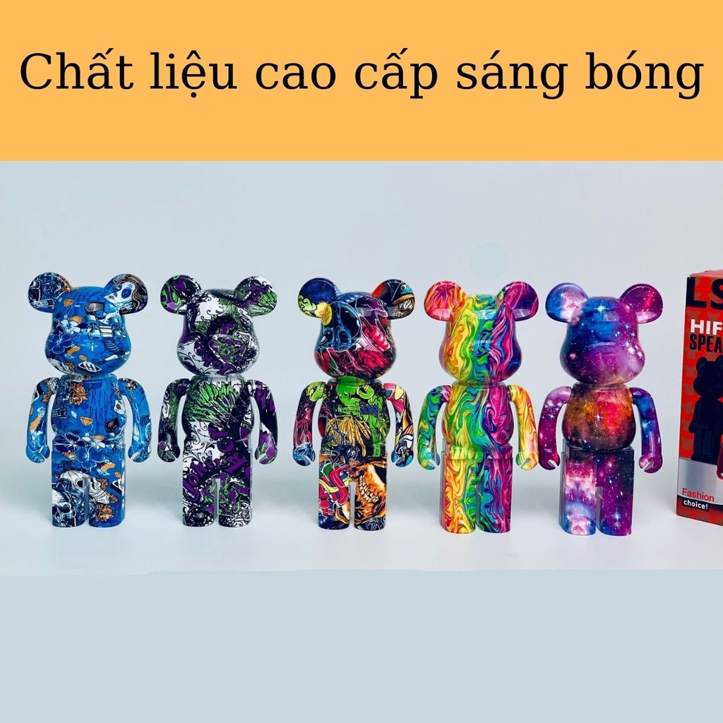Loa Bluetooth Gấu Bearbrick Di Động Dễ Dàng Mang Theo Chất Liệu Cao Cấp Màu Sắc Cá Tính