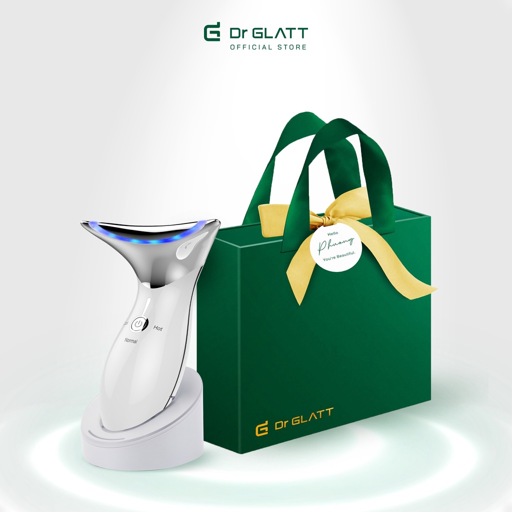 Máy massage mặt nâng cơ chống nhăn tăng sinh collagen trẻ hoá da DR GLATT LIFA 2.0