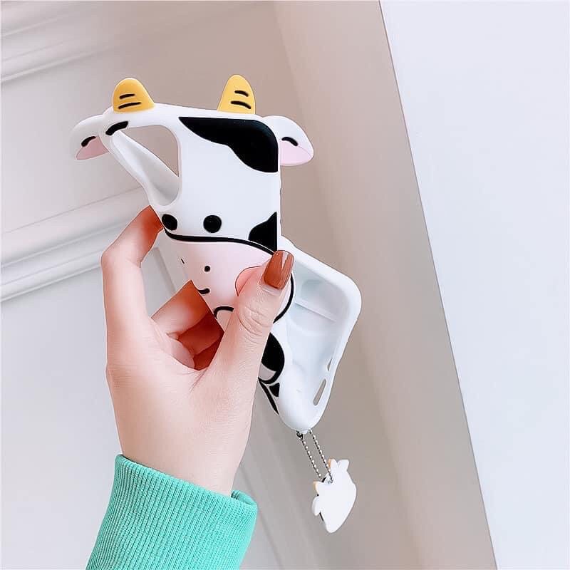 Ốp Lưng Điện Thoại Silicone Hình Con Bò
