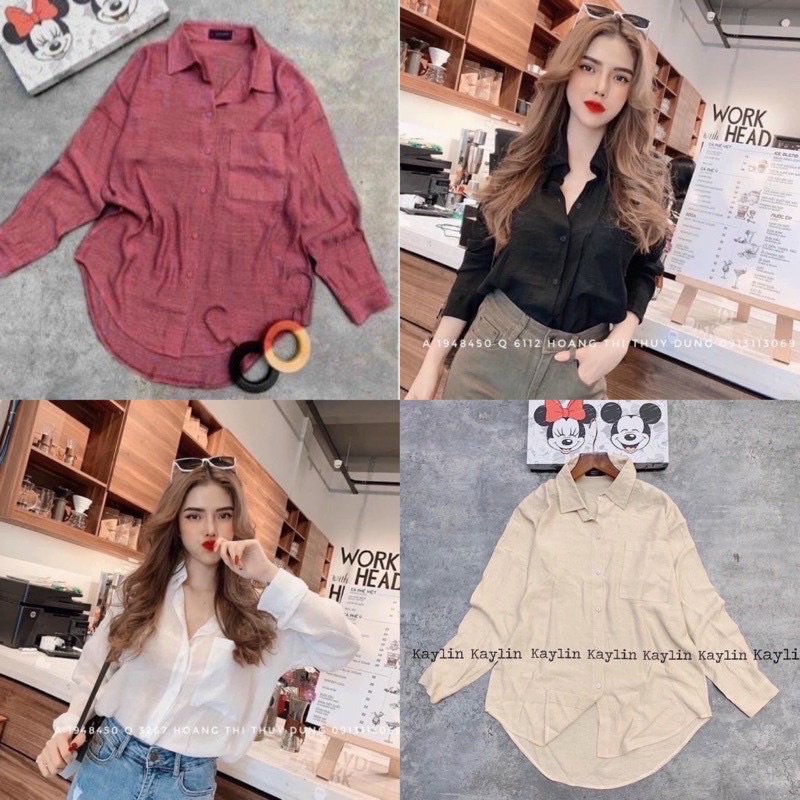 Sơ Mi Tay Dài Bigsize 55kg Đến 100kg (M/L/XL/XXL)