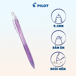 Bút Chì Bấm Nhật Bản Pilot Rexgrip 0.5mm (Thân Màu Tím)