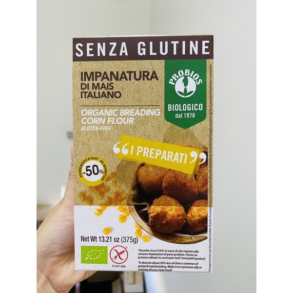 (Mẫu Mới) Bột chiên xù hữu cơ Probios Ý