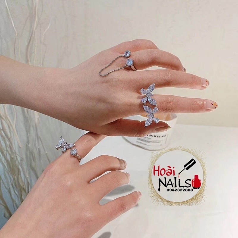 nhẫn chụp ảnh nail siêu xinh- phụ kiện nail