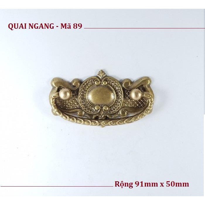 Tay quai N87 đồng nguyên chất, tay quai lắp tủ quần áo, tủ trang trí, kệ tivi vô cùng đẹp, sang và chất