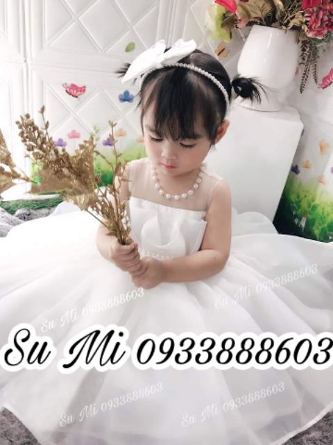 Đầm công chúa mẫu công nương siêu phồng xòe cho bé ( Tặng cài )