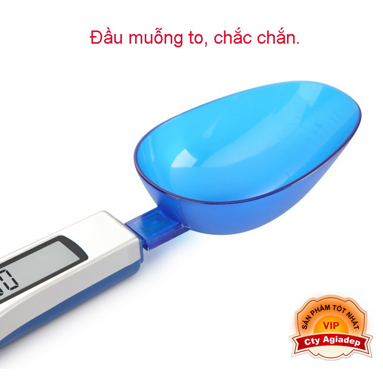 Cân tiểu li hình chiếc thìa kèm 3 Muỗng to nhỏ SPOON SCALE 500g-0.1g cho nhà bếp