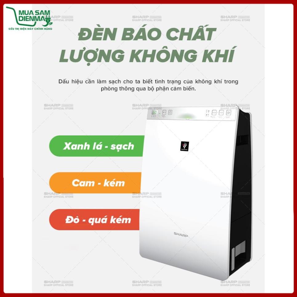 Máy Lọc Khí Tạo Ẩm Sharp INVERTER KC-F30EV-W Tiết Kiệm Điện - Bảo Hành 12 Tháng