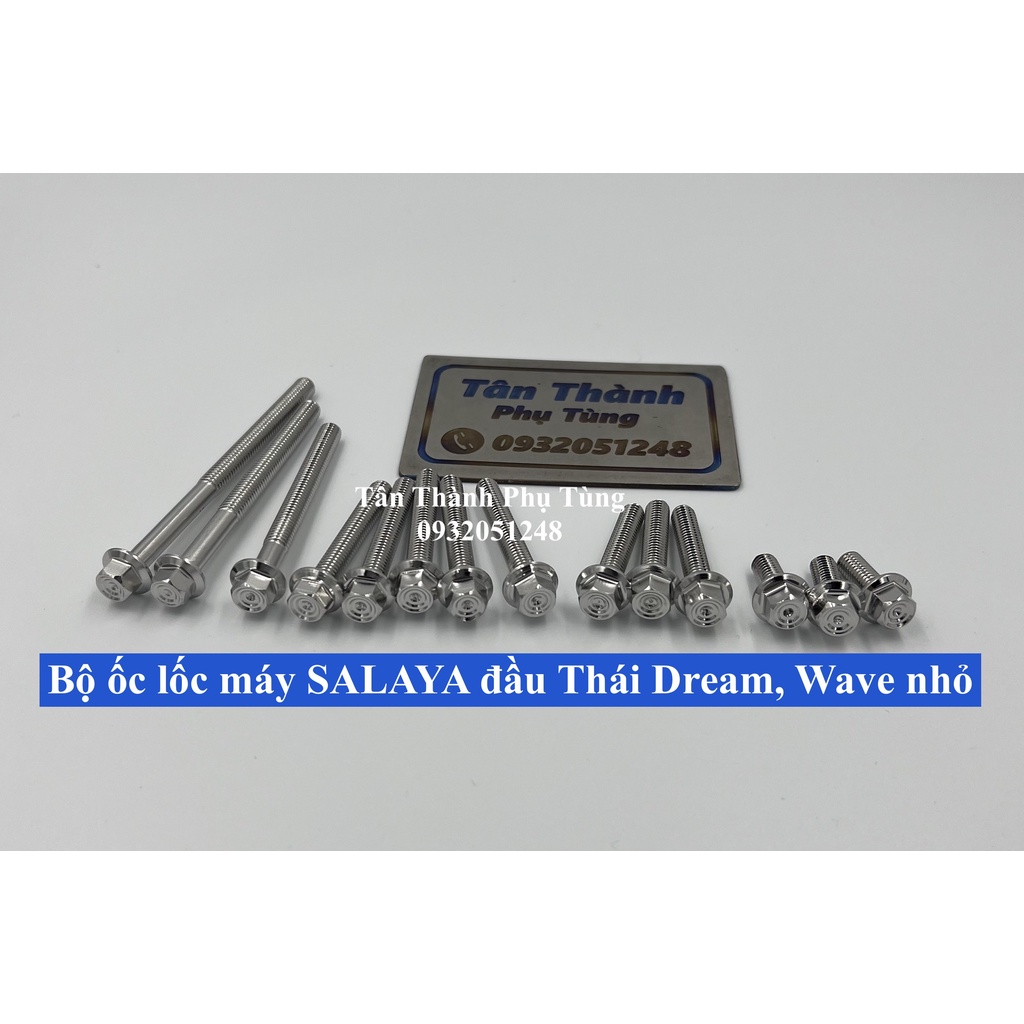 Bộ ốc lốc máy SALAYA đầu Thái Dream, Wave nhỏ