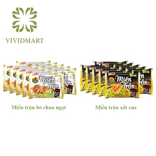 [Toàn quốc] [Set 10 gói] MIẾN TRỘN ĂN LIỀN PHÚ HƯƠNG 2 VỊ: BÒ CHUA NGỌT VÀ XỐT CUA (SỐT CUA) – GÓI 71g – ACECOOK
