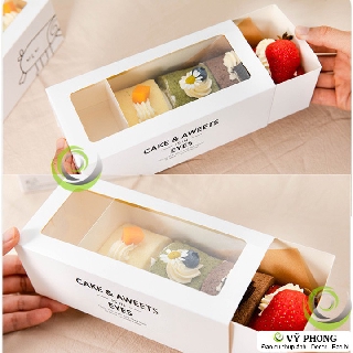 SET 5 HỘP BÁNH KẸO BÁNH CUỘN ROLL CAKE PHONG CÁCH HÀN QUỐC HBK-0064