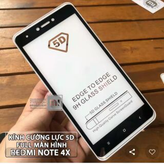 kinh Full màn 5D cho Xiaomi redmi Note 4X - Full keo