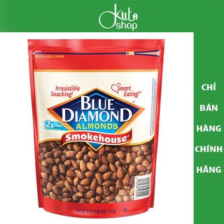 Hạt hạnh nhân tẩm gia vị blue diamond almonds smokehouse 1.3kg - ảnh sản phẩm 1