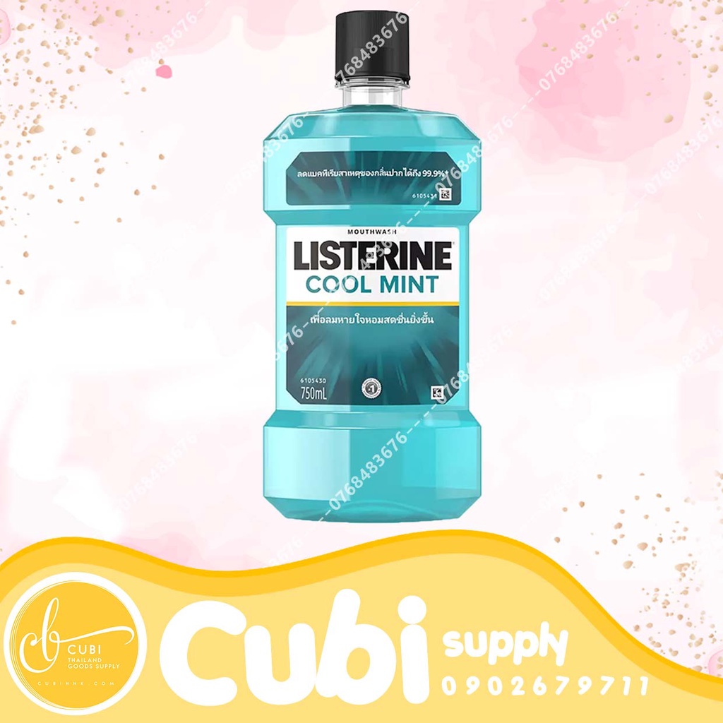 Nước súc miệng LISTERINE COOL MINT (750ML)