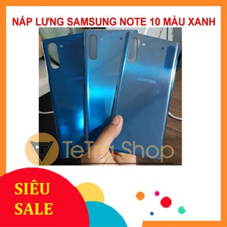 Nắp lưng samsung note 10 màu xanh