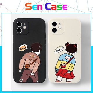 Ốp Lưng Iphone Cạnh Vuông Cặp Đôi Gãi Mông BVC Ip/6/6plus/6s/6splus/7/7plus/8/8plus/x/xr/xs/11/12/pro/max/promax-Sencase