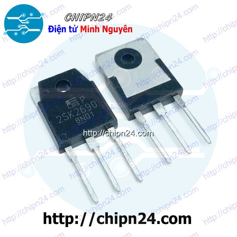 [1 CON] Mosfet K2690 TO-3P 80A 60V Kênh N (2SK2690 2690 125W)