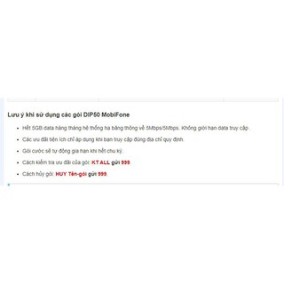 SIM 4G MOBIFONE DIP50 KHÔNG GIỚI HẠN DUNG LƯỢNG FULL DATA