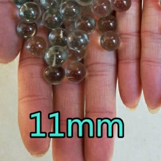 Combo 10 viên bi thủy tinh trong suốt 11mm