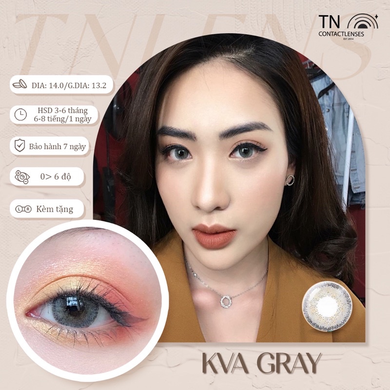 Kính áp tròng Nobluk Gray 14,0