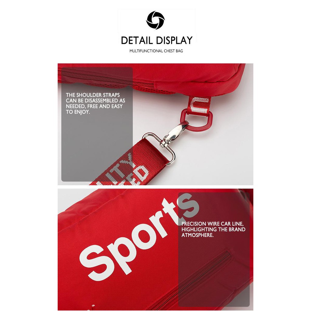 Túi thể thao đeo chéo Ozuko có cổng sạc USB chất lượng cao