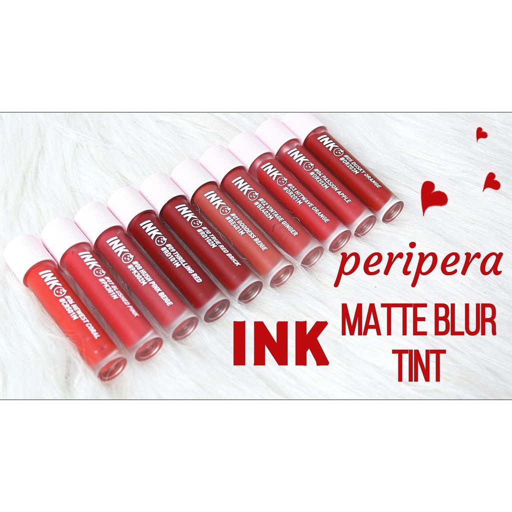 [100% AUTH] Son Kem Lì Peripera Ink Matte Blur Tint 3,8g