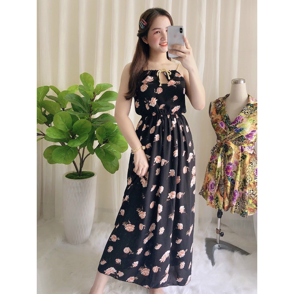 ❤️ MẪU MỚI - GIÁ SỈ ❤️ Đầm Maxi Hai Dây Hở Lưng Xẻ, VÁY 2 dây THẮT NƠ CỔ đi biển DẠ HỘI DỰ TIỆT, ĐỒ BỘ MĂC NHÀ | BigBuy360 - bigbuy360.vn