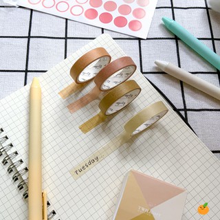 Set 4 cuộn băng keo trang trí vintage Washi tapes dùng để take notes, làm Bullet Journal