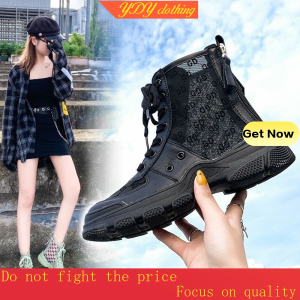 Giày Bốt Phối Lưới Thoáng Khí Thời Trang Mùa Hè Cho Nữ Dr. Martens 2021