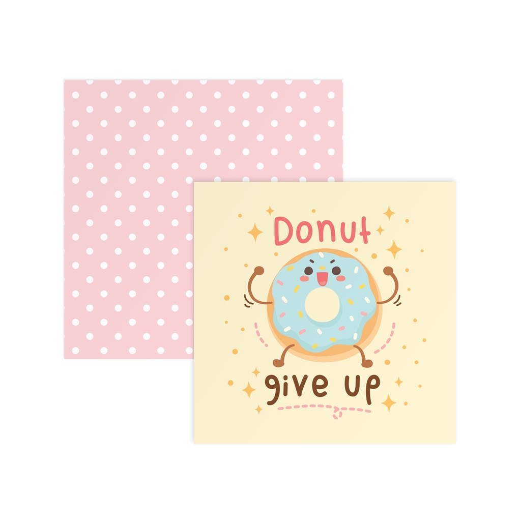 Thiệp tình yêu, Valentine, tỏ tình, động viên bạn bè SDstationery Confection 12x12 hình bánh ngọt dễ thương