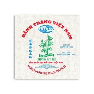 ( Giá Sỉ 18.2K / gói mua từ 10 gói ) BÁNH TRÁNG Vuông 22cm 250g 1 BA CÂY TRE (ĐẶC SẢN MỸ THO)