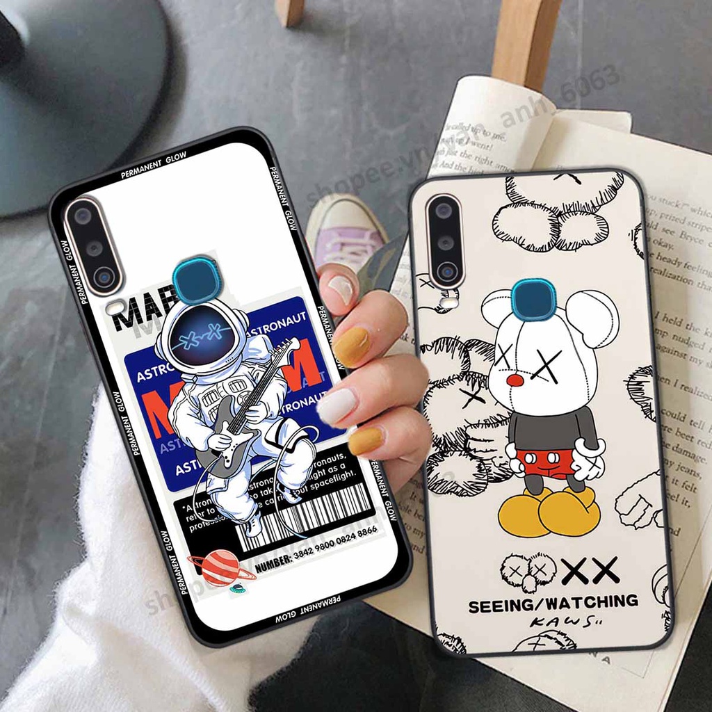 Ốp Vivo U10 / Y12 / Y15 / Y17 be@r brick mars thời trang, ốp lưng điện thoại viền dẻo siêu chất