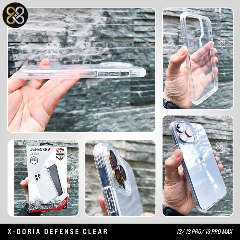 X-Doria Defense Clear ốp trong cao su cao cấp của Mỹ
