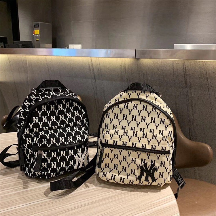 Ba Lô NY Monogram Mini Backpack White/Black B220