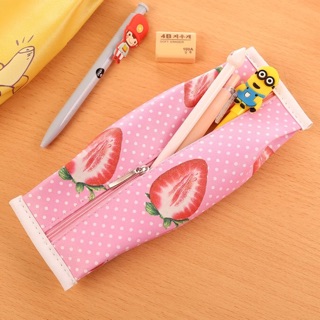 (Hoàn xu QIGLHX01) Túi hộp bút silicon hình rau quả